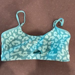 ANIMAL SPORTS BRA LEOPARD TEAL